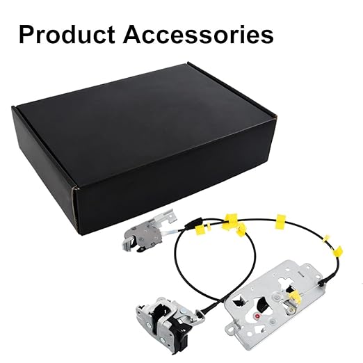 Passenger Right Side Upper and Lower Door Rear Lock Latch Actuator Cable Assembly Set for 2004-2008 Ford F150 Extended Cab Pickup Replaces 8L3Z-18264A00-B 6L3Z-18264A00-B