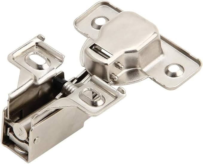 2 Pack Silverline Quiet Soft Close Cabinet Door Hinges, Face Frame 3/4 Inch Overlay, with Built-in Dampers, Strong Heavy Duty Steel for Kitchen Bathroom