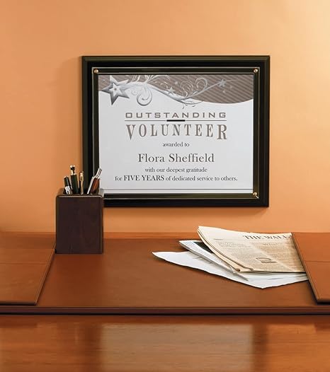 PaperDirect Black Finish Wall Plaque Kit, Diploma Holder, Certificate Holder, Certificate Cover For School, Work, Diplomas, Graduation Awards