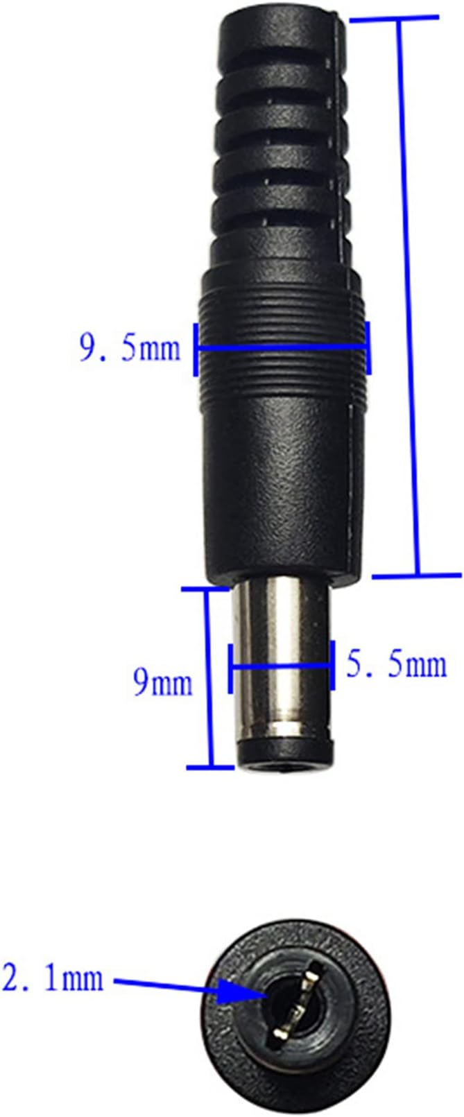 DC 5.5mmx2.1mm Male to 12V 24V Car Cigarette Lighter Male 18AWG Cable DC Charger Extension Power Adapter Cable for Car Truck Bus 4.9Ft