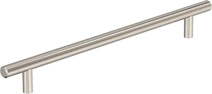 Amerock BP40521CSG9 Sterling Nickel Cabinet Pull | 8-13/16 inch (224mm) Center-to-Center Cabinet Hardware | Bar Pulls | Furniture Hardware | Drawer Pull