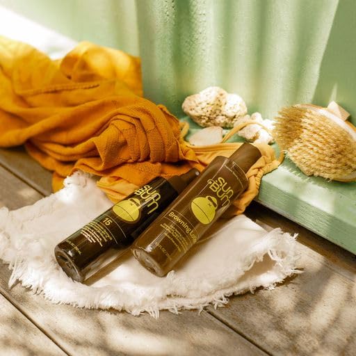 Sun Bum SPF 15 Moisturizing Tanning Oil Vegan and Hawaii 104 Reef Act Compliant (Octinoxate Oxybenzone Free) Broad Spectrum Moisturizing UVAUVB Sunscreen Tanning Oil 8.5 oz
