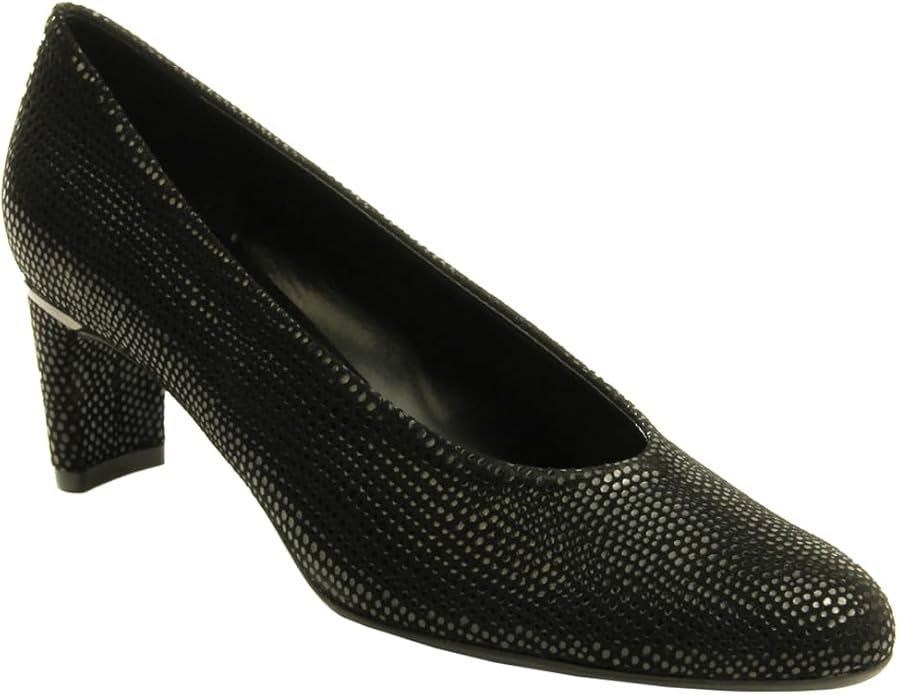 VANELi Womens Dayle Glitter Round Toe Block Pumps Dress Casual Low Heel 1-2" - Blue
