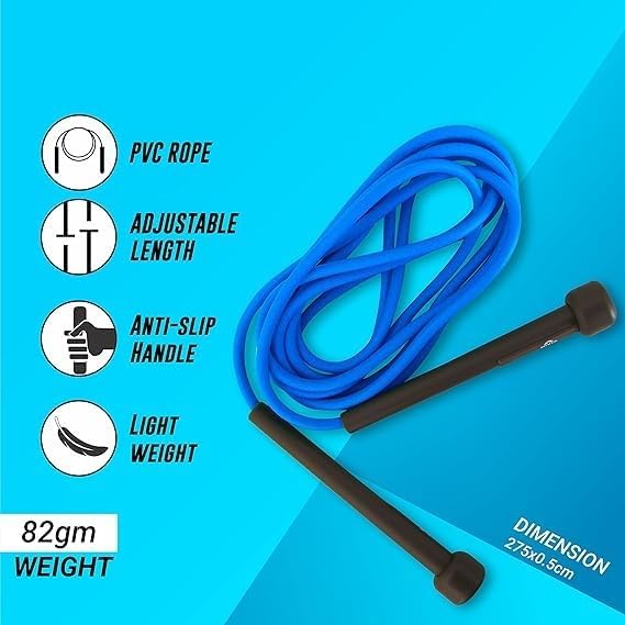 Skipping Rope for Men, Women & Children, Jump Rope for Exercise, for Workout & Weight Loss, Exercise Rope, Skipping Rope for Training, Sports Fitness Gym