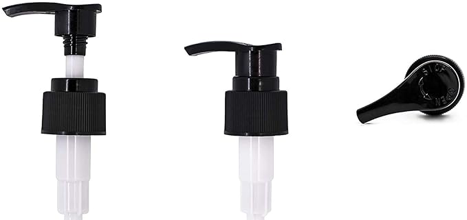 BRIGHTFROM Empty Lotion Pump Bottles 8 Oz, Refillable Plastic Containers, BPA-Free PETE1, Clear, Great for - Soap, Shampoo, Lotions, Liquid Body Soap, Creams and Massage Oil's (Pack of 2, Black)
