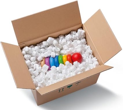 Bubblefast! Brand 3.5 cu. ft. (22.5 Gallons) Anti-Static Packing Peanuts Popcorn (White)