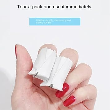 Nail Polish Remover Pads Individually Wrapped 50 Pack - Acetone Free Nail Polish Remover Wipes with Aloe and Panthenol - Non Toxic Gel Fingernail Polish Removal