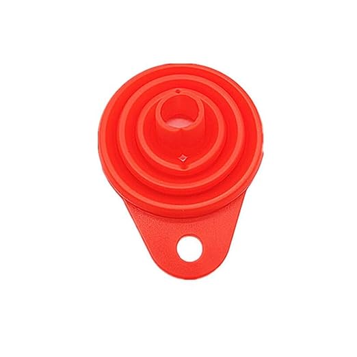 Funnel, Silicone Folding Telescopic Long Neck Funnel Creative Household Liquid Dispensing Mini Funnel Kitchen Tools for Liquid Transfer Funnel(Red)