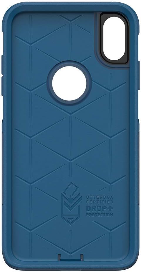 OTTERBOX COMMUTER SERIES Case for iPhone Xs Max - Retail Packaging - BESPOKE WAY (BLAZER BLUE/STORMY SEAS BLUE)