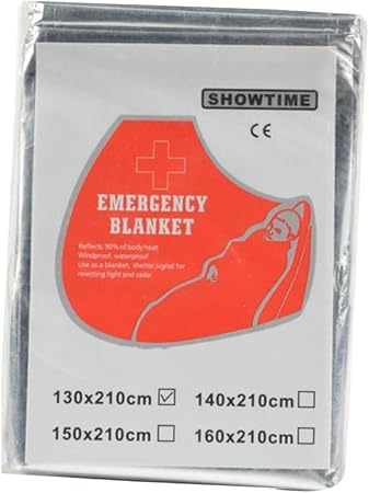 BESPORTBLE Emergency Thermal Blanket Survival 210x130cm Reflective Double-Sided Insulation Camping Blanket