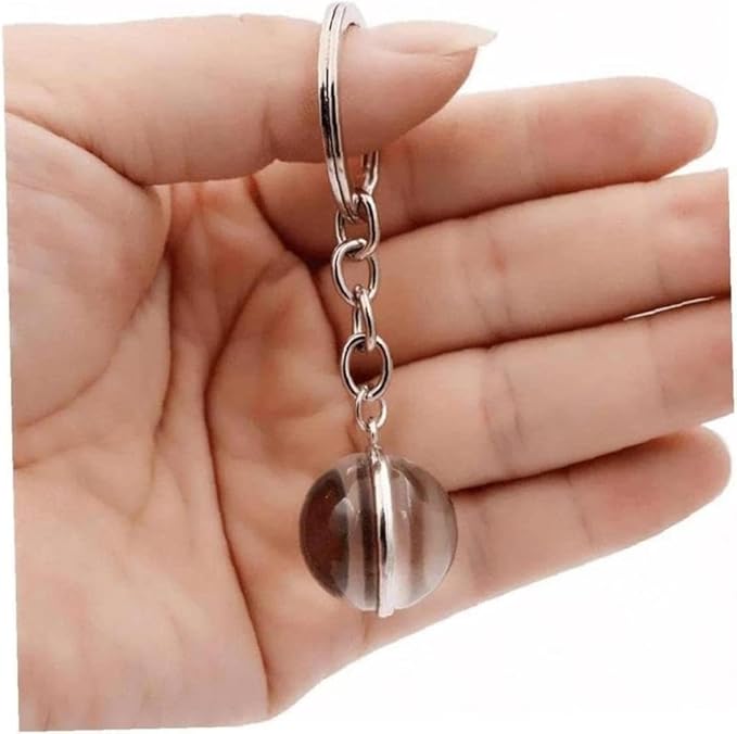 Kuwait Flag Glass Ball Pendant Keychain - Asia Kuwait Country Mini Flag Key Ring,Novelty Souvenirs National World Keyring for Men Women Couple Gift Accessories,As Show,Total Length?8Cm
