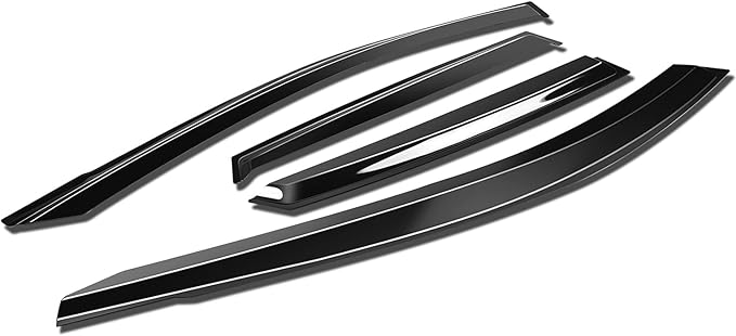 DNA MOTORING Front, Rear, Left, Right Window Visor Deflector RainSun Guard Compatible with Kona 2018-2024, WVS-307