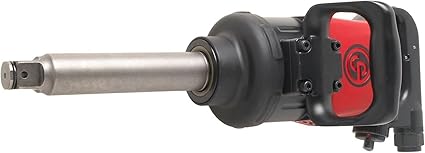 Chicago Pneumatic CP7782-6 Air Impact Wrench (1 Inch), 6 Inch Ext. Anvil, Air Gun Industrial Repair Assembly Tool, D-Handle , Pinless Rocking Dog, Max Torque Output 1920 ft. lbf2600 Nm, 5200 RPM