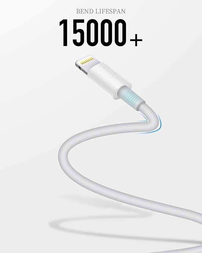 for iPhone Charger Cord,2 Pack Original USB to Lightning Cable Apple MFI Certified 6 Ft, Fast iPhone Charging Cord for iPhone 1111Pro11Max XXSXRXS Max8765SSE-Black