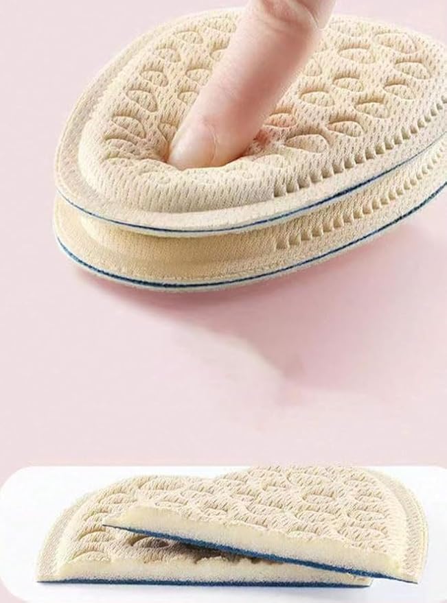 1 Pair: Soft Toe Shoe Insoles (Beige)