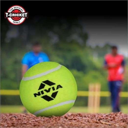Nivia Heavy Tennis Ball Cricket Ball (Pack of 6)