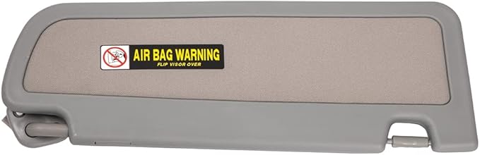 Left driver side sun visor compatible with Civic 2006, 2007, 2008, 2009, 2010, 2011, 06, 07, 08, 09, 10, 11, replacement 83280-SNA-A01ZC, light gray