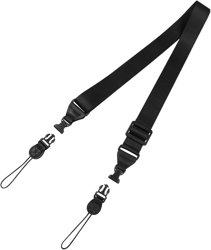 SUPFIVES Adjustable Shoulder Strap Multifunctional Neck Strap Replacement for iPad Case Tablet Case Shoulder Messenger Bags Luggage Nylon Black 35.4-61