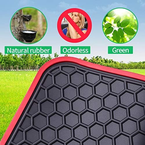 Car Floor Mats Custom Fit for Ford Escape 2013 2014 2015 2016 2017 2018 20192013-2019 Ford C-Max Odorless Washable Rubber Foot Carpet Heavy Duty All Weather Protection Car Floor Liner-Black