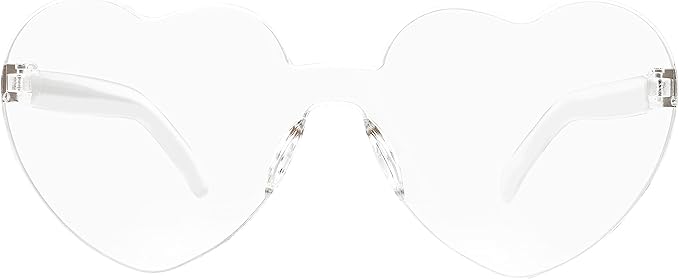 MAXJULI Heart Sunglasses for Women Baby Girl,Hot Party Neon Shades UV Protection 8069