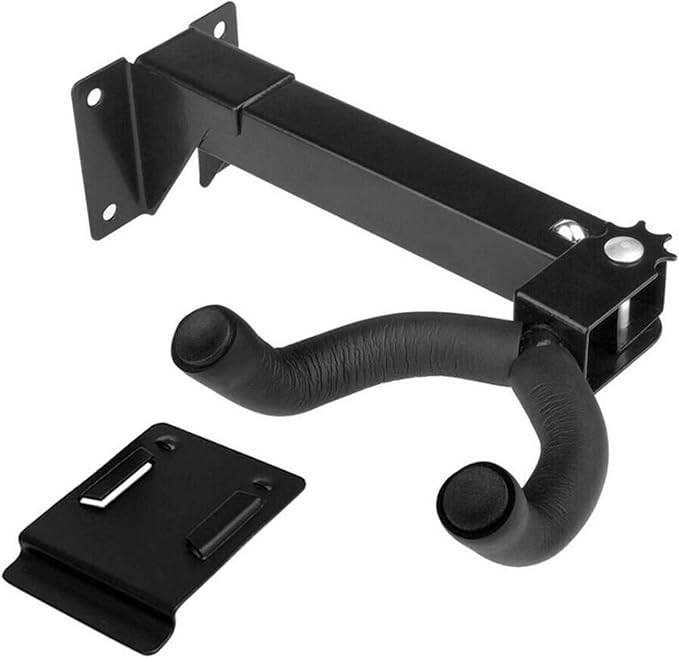 2 Pcs Adjustable Swivel Universal Guitar Hanger Stands Wall Mount Hook Holder Rack for Acoustic Guitar Ukulele Violin Bass Accessories
