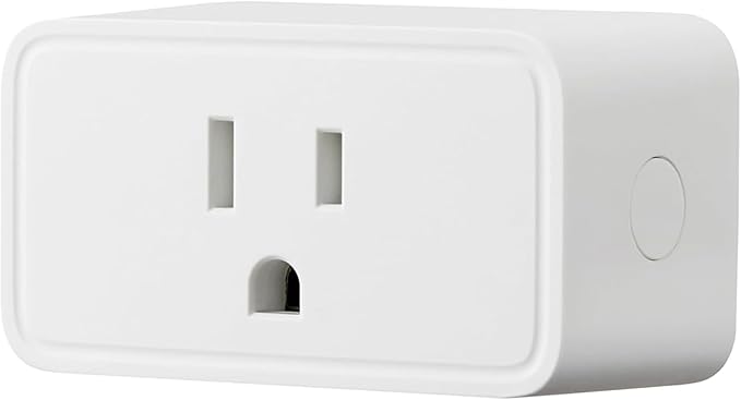 Basics Smart Plug, Works with Alexa Only, 2.4 GHz Wi-Fi, No Hub Required, 1 Pack, White