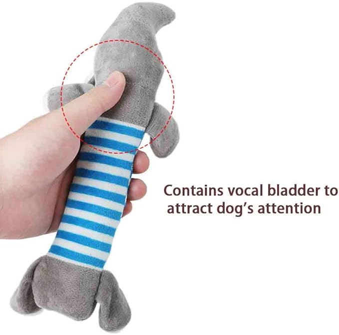 Pet Squeaky Toys, Squeaker Plush Dog Toy Interactive Cuddly 3 Pack Dog Squeaky Toys Pig, Duck, Elephant Durable for Dogs (3 Pack)