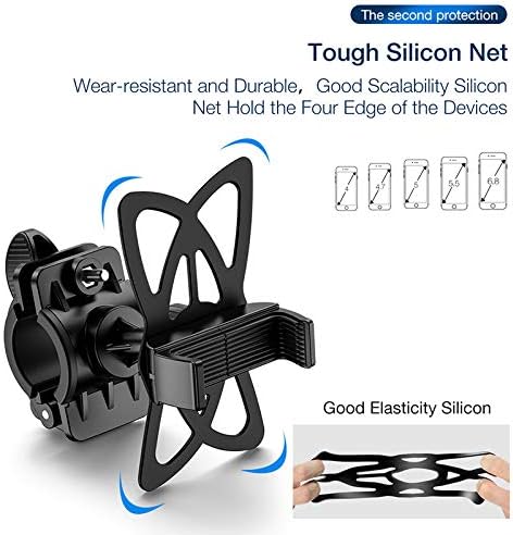 VALINK Bike Phone Mount 360 Degree Rotatable Motorcycle Cell Phone Mount Universal Cell Phone Bicycle Rack Handlebar Holder New