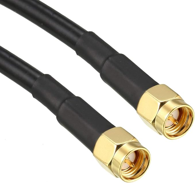 uxcell Antenna Extension Cable SMA Male to SMA Male Coaxial Cable RG58 50 Ohm 3 ft