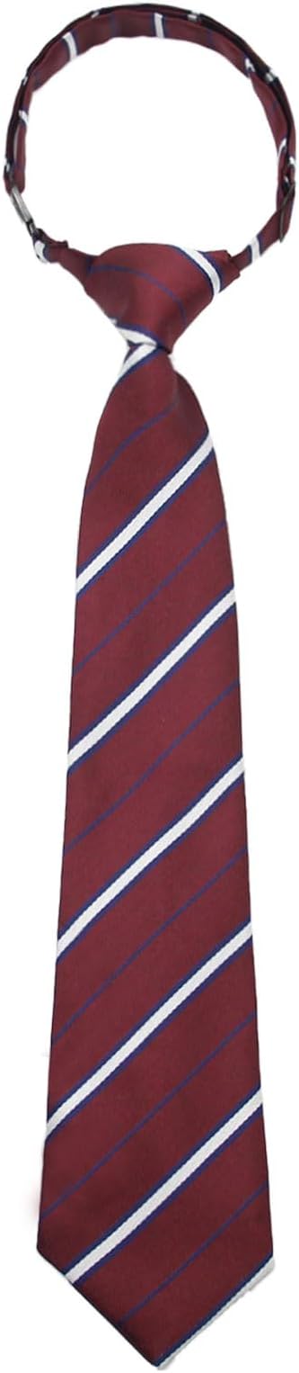Mantieqingway School Ties for BoysKids, Pre-tied Adjustable Neckties Boys Tie for Graduation Uniforms Party Casual(Age 5-12)