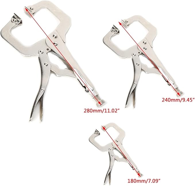 Fit for 6"/9"/11" C Clamp Vise Grip Welding Locking Quick Pliers Round Locator Clips (Color : 9)