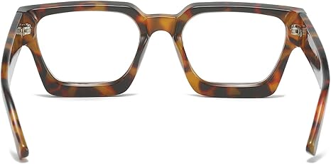 JOVAKIT Fashion Square Blue Light Glasses for Men Women Simple Designer Style Thick Frame Computer Eyeglasses Anti Eyestrain