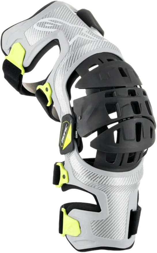 Alpinestars 6501319-195-L Bionic 7 Knee Set SilverYellow Lg