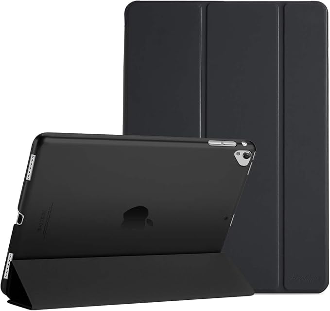 ProCase Smart Case for iPad Pro 12.9 1st and 2nd Generation (2015 and 2017 Model), Stand Cover Support Auto SleepWake -Black