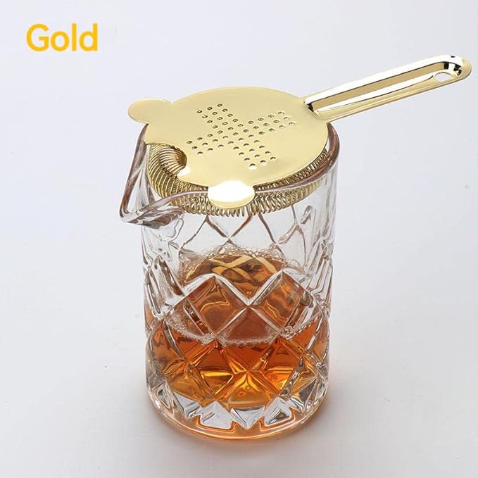 Cocktail Strainer,hawthorne strainer,Stainless Steel Bar Strainer, Bar Tool Drink Strainer with 100 Wire Spring for Professional Bartenders and Mixologists Professional for Bar Restaurant Home