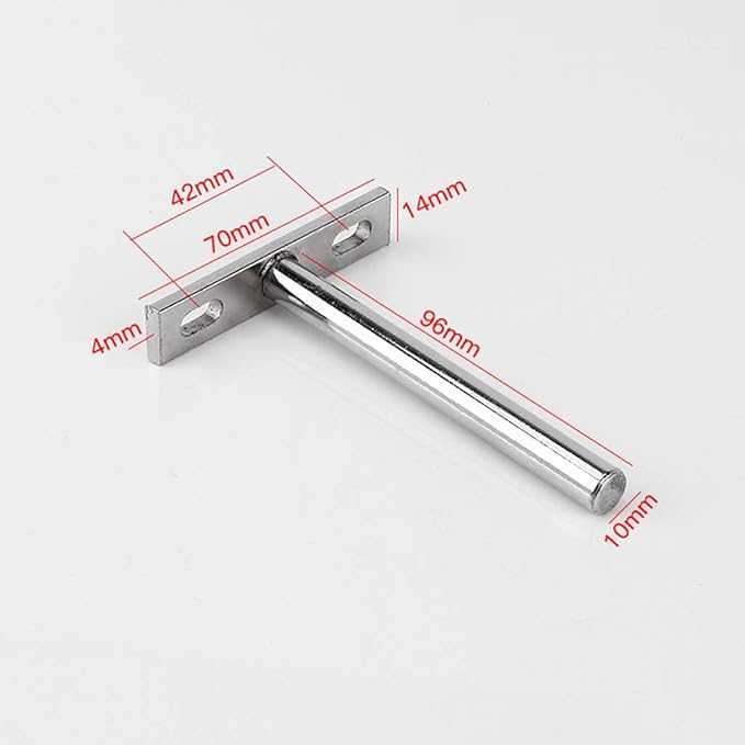 Stainless Steel Shelf Brackets,Hidden Floating Shelf Supports,Invisible Supports,for Concealed Wood Shelves Wall Mounted6Pcs96Mm