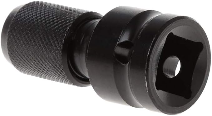 XISAOK 12" Drive to 14" Hex Shank Converter Quick Release Chuck Screwdriver Bit Adapter Hex Shank Converter Black