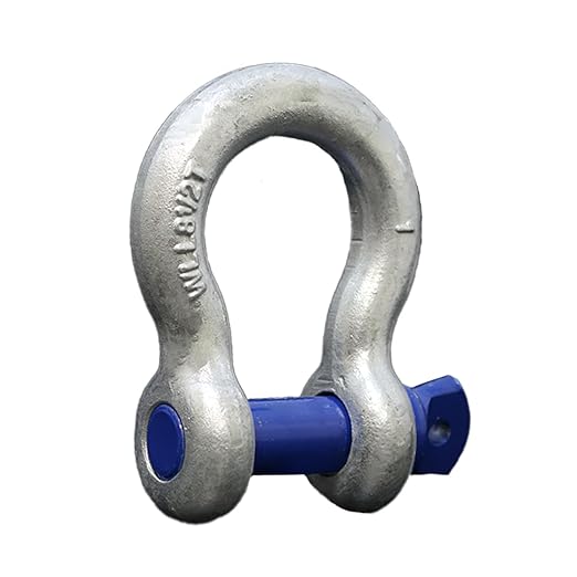 Forged Anchor Shackle 1 Heavy Duty Forged Steel - Versatile Durable Working Load Capacity up to 8.5 Ton - Corrosion Rust Resistant - Towing, Rigging, and Heavy-Duty Equipment (1 Pack)