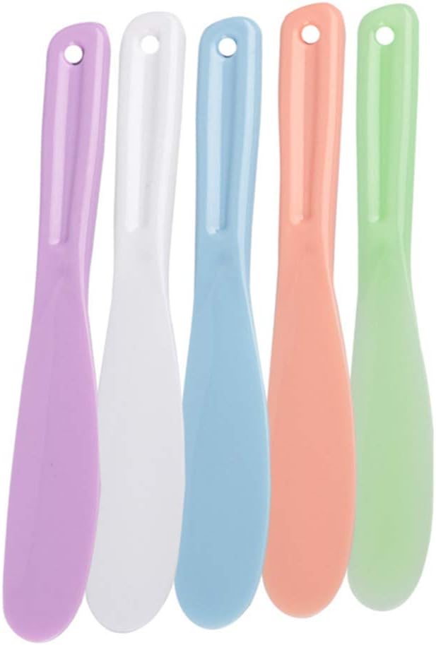 Silicone Facial Mask Stick Makeup Mask Cream Spoon, Eye Cream Stick Make Up Face Cosmetic Spatula Beauty Tool(Green)