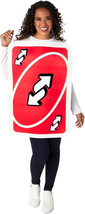 Rubies Mattel Uno: Reverse Card Costume for Adults, Unisex One Size