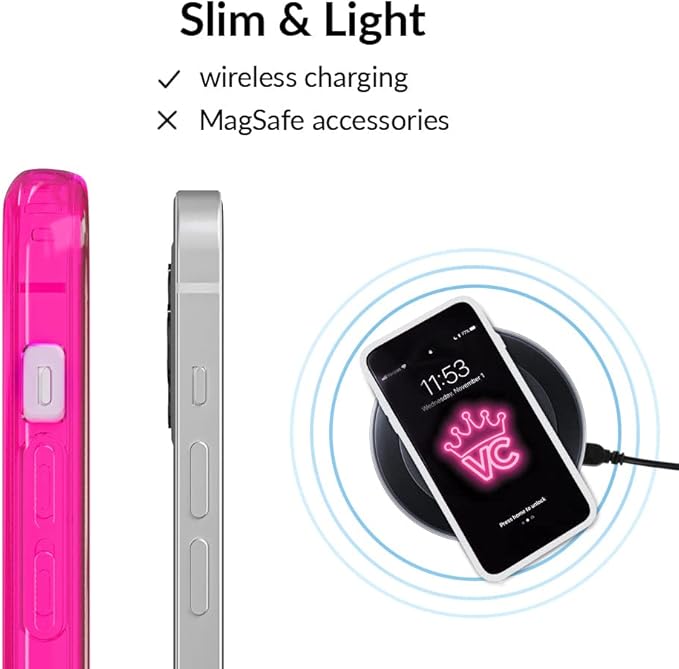 VELVET CAVIAR for iPhone 13 Pro Max Case - Girly Cute Protective Cover for Women - 10ft Drop Tested - Neon Pink