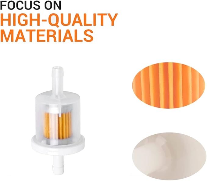 2 Pack 49065-0721 49065-7007 Oil Filter with Fuel Filter Compatiable with Kawasaki FR691V FR730V FR651V FR541V FR600V FX600V FS730 FX600V 4 Cycle Engine AM125424 GY20577 Lawn Mower Engine Parts