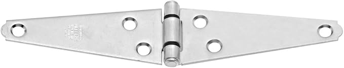 National Hardware N127-969 282 Heavy Strap Hinges in Zinc, 4"
