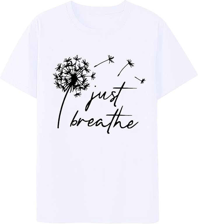 Women's Short Sleeve T-Shirts Loose Casual Printed Top Summer Basic Beach Vacation Tee Trendy Fashion Comfort Fit