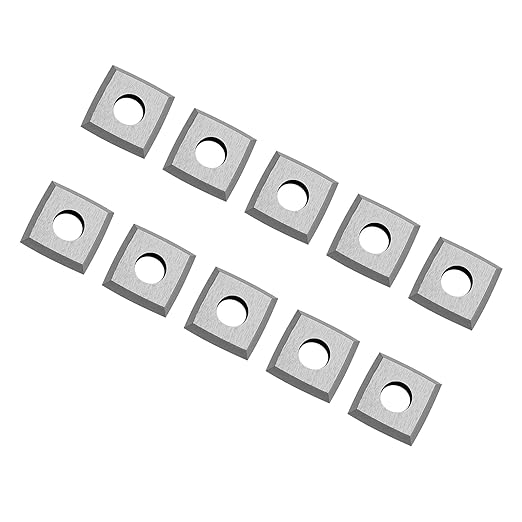 FOXBC 15mm Carbide Inserts 4" R Indexable for All Byrd Shelix Planer Cutterhead, Replacement for Byrd KN400, 10 Pack