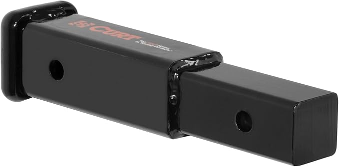 CURT 45791 8-Inch Long Trailer Hitch Extension with Solid Shank for 2-Inch Receiver, 3,500 lbs