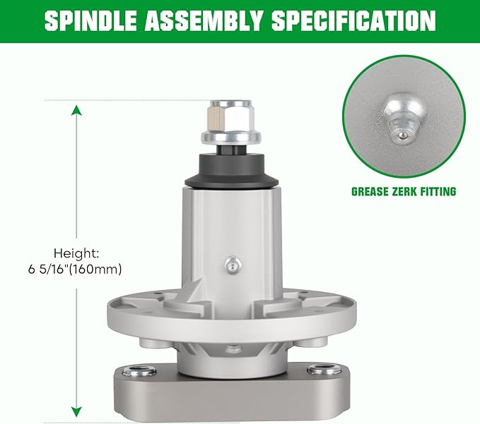 Youxmoto Spindle Assembly GY20050 GY20785 Fit for John Deer 42'' 48'' Decks L100 L107 L108 L110 L120 L130, Fit for Oregon 82-356, Fit for Stens 285-093, Fit for Rotary 11206