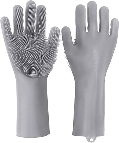 Dog grooming gloves for bathing,Dishwashing gloves with bristles for any task Ideal for cleaning the entire house.