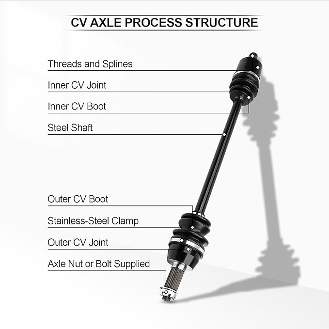 Front LR CV Axle For 2009-2010 For Polaris Ranger 500,2010-2017 For Polaris Ranger 800,2010-2012 For Polaris Ranger Crew 800,2012-2013 For Polaris Ranger Crew 900,2010-2012 For Polaris Ranger XP 800