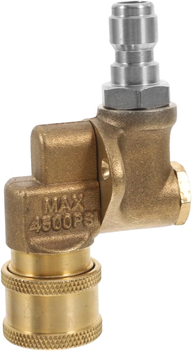Milisten Quick Connect Adapter for Pressure Washers High Pressure Washer Nozzle Connector Multi-Angle Quick Connect Fitting